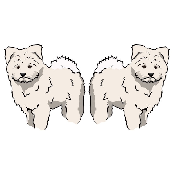 Pomapoo Dog Decal, Dog Lover Decor Vinyl Sticker